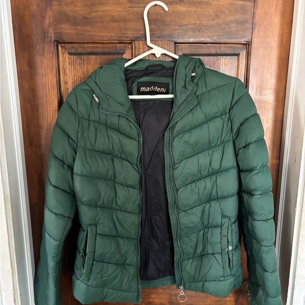 Madden Girl Forest Green Puffer Jacket